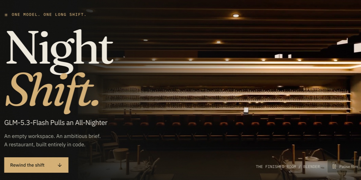 Night Shift — One model. Nearly 12 hours. A restaurant built from scratch in Blender. Rewind the real…